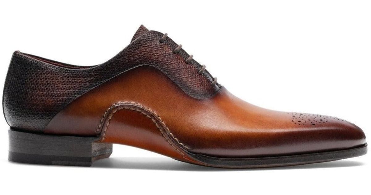 Magnanni 20120 Sanchez Ii Shoes Two-tone Grabado Print / Calf-skin Leather  Oxfords (mags1004) in Brown for Men | Lyst