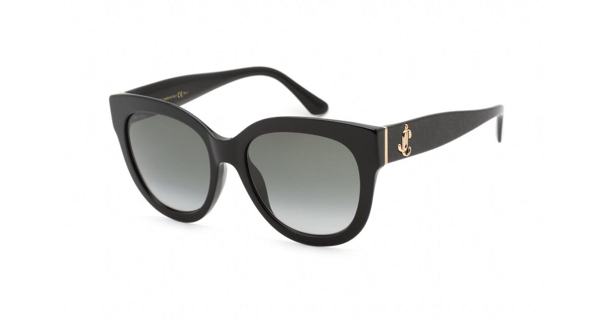Jimmy Choo Jill/g/s Sunglasses Black Glitter / Grey Shaded Lyst UK