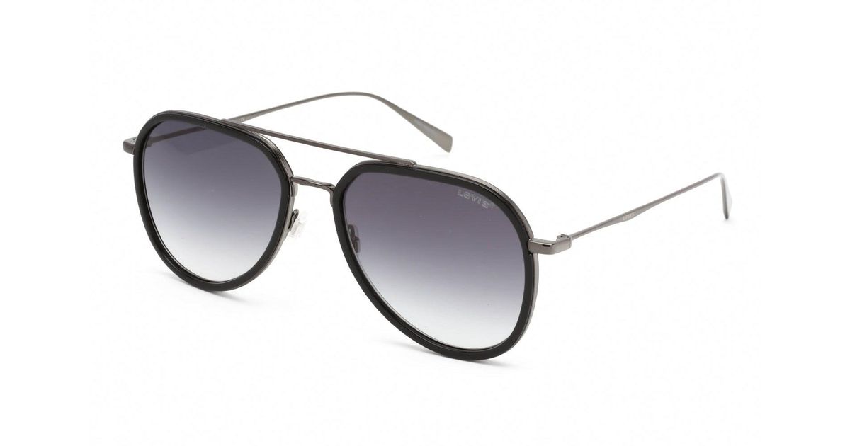 Levi's Lv 5000/s Sunglasses Dark Ruthenium / Grey Gradient in Metallic