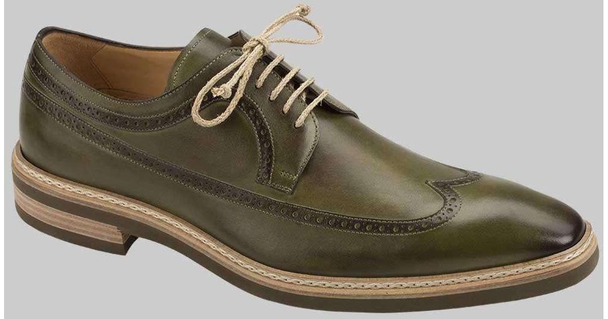 in Green for Men mz2167 Mens Shoes Lace-ups Oxford shoes Mezlan Luxury Designer Shoes Maraval Olive Calf-skin Leather Oxfords 