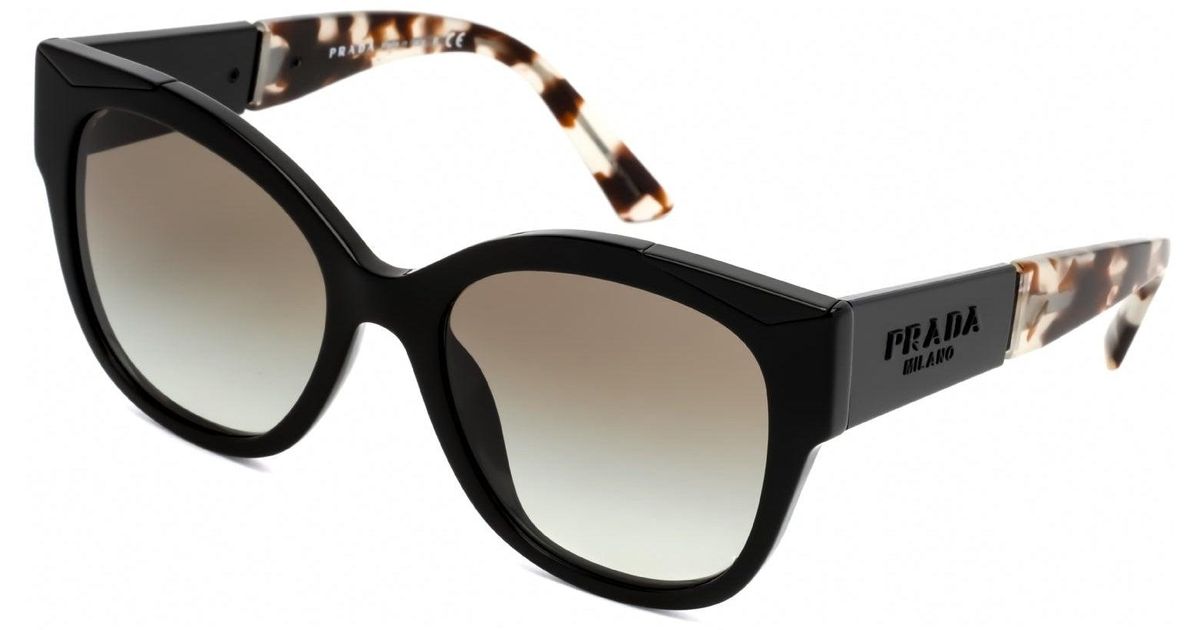 Prada Pr02ws Sunglasses Black / Grey Gradient Lyst UK