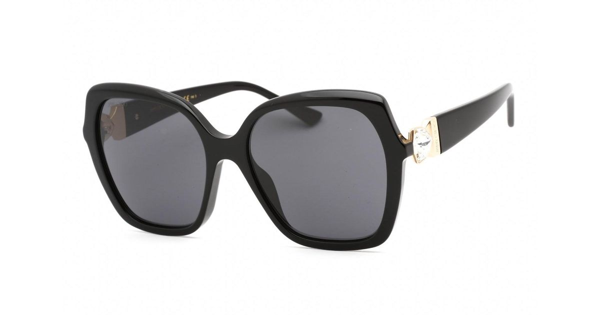 Jimmy Choo Manon/g/s Sunglasses Black / Grey Lyst