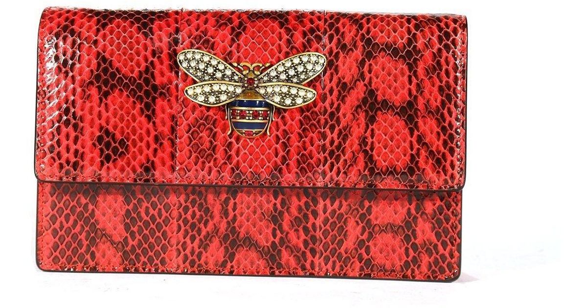Gucci Bee gorgeous crossbody red striped bag c.2020 - Katheley's