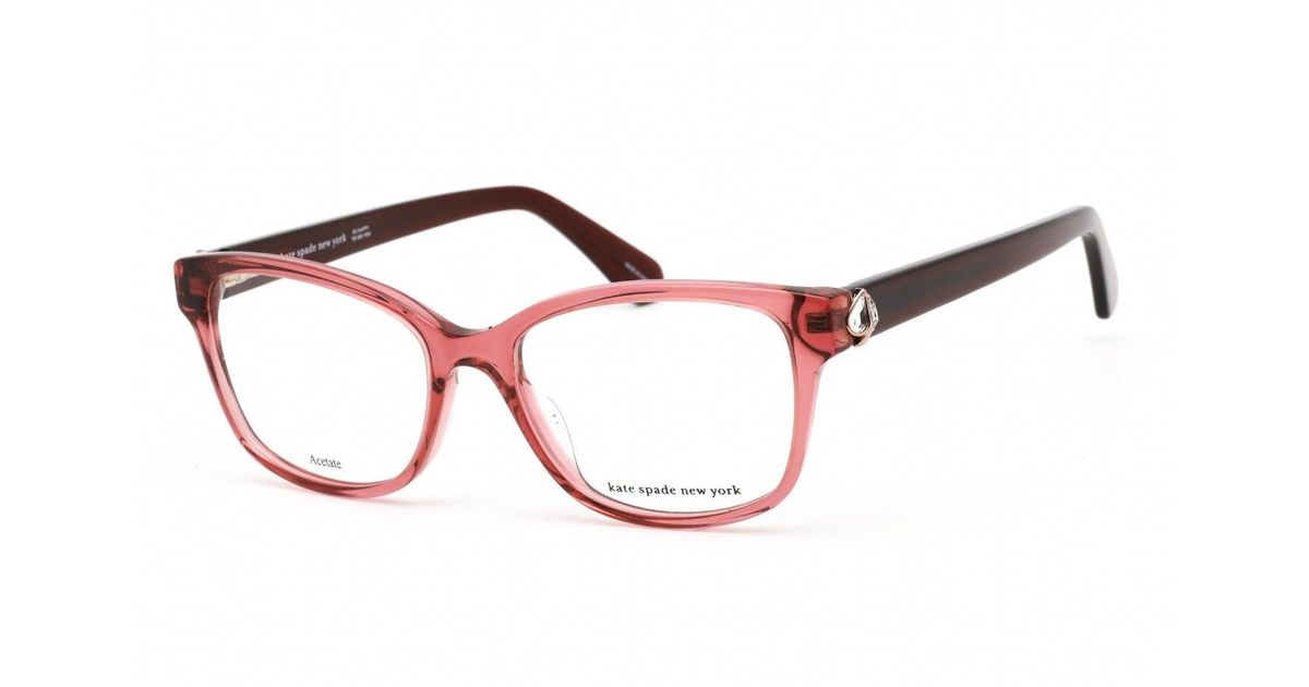 Kate Spade Reilly/g Eyeglasses Burgundy/clear Demo Lens in Red | Lyst