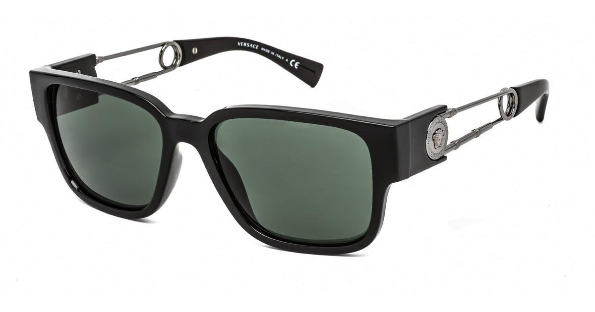 Versace Ve4412 Sunglasses Black/green for Men Lyst