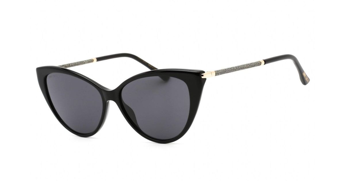 Jimmy Choo Val/s Sunglasses Black / Dark Grey Lyst