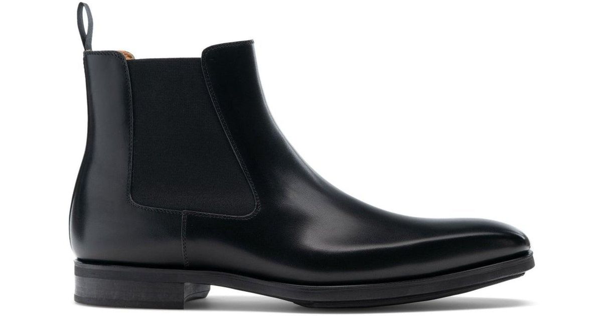 Magnanni 21139 Riley Shoes Calf-skin Leather Chelsea Boots in Black Men |