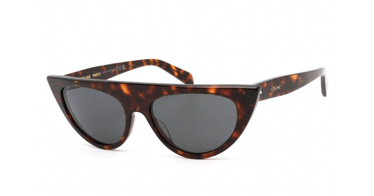 Celine Cl40228i Sunglasses Dark Havana / Smoke | Lyst UK