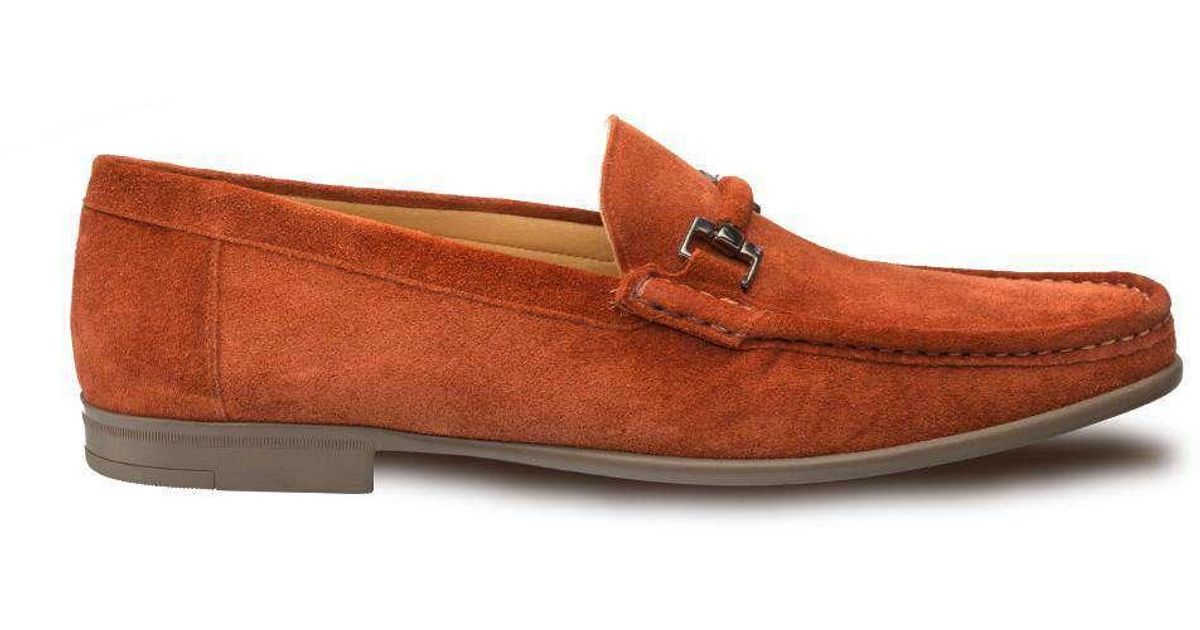 mz2844 in Camel for Men Natural Mens Shoes Slip-on shoes Loafers Mezlan Landa Cognac Suede Classic Venetian Moccasin Loafers 7240 