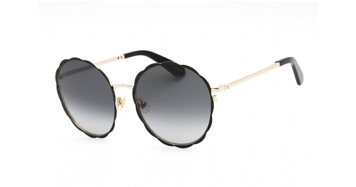 Kate Spade Cannes/g/s Sunglasses Black / Grey Shaded Lyst