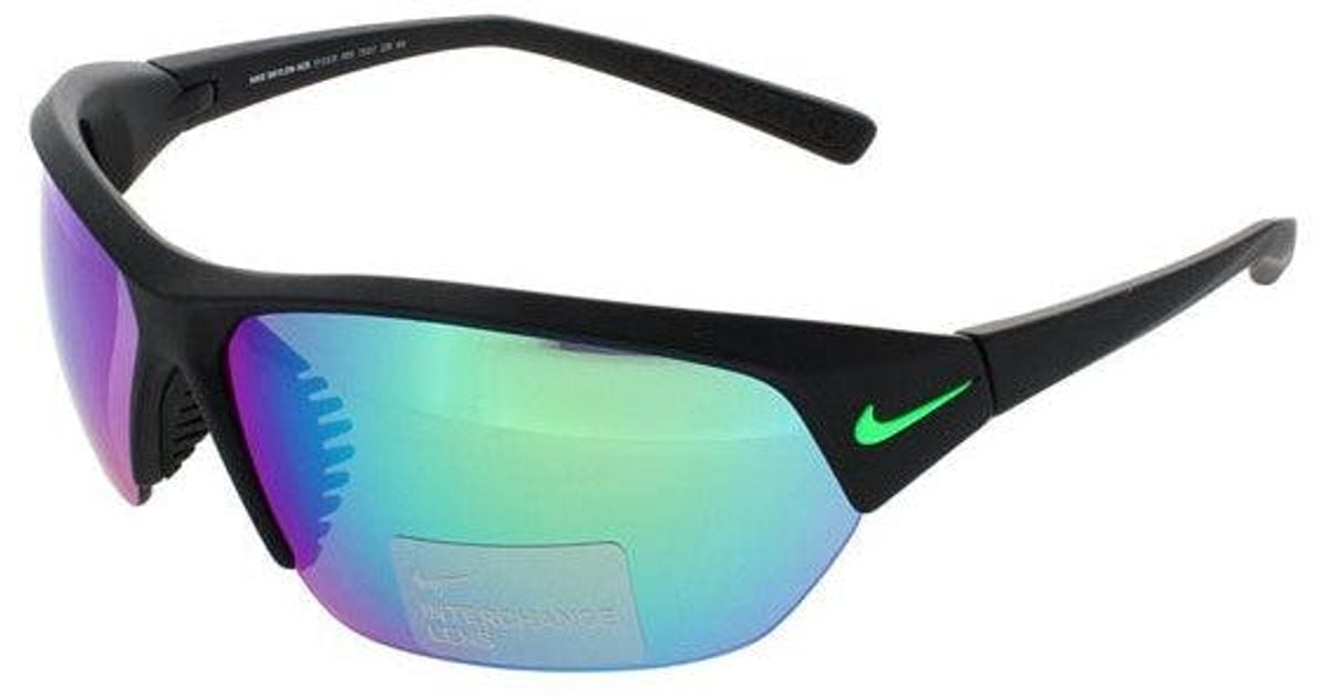 Nike Skylon Ace Ev1125 Sunglasses Matte Black Green Mirror In Blue Lyst