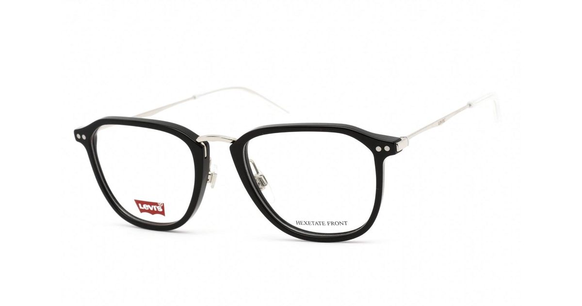 Levi's LV 1012 Eyeglasses MATTE RUTHENIUM/Clear demo lens Men's