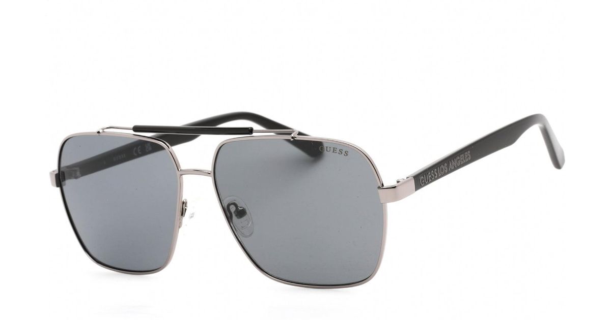 Guess Factory Gf5111 Sunglasses Shiny Gunmetal / Smoke in Metallic for ...