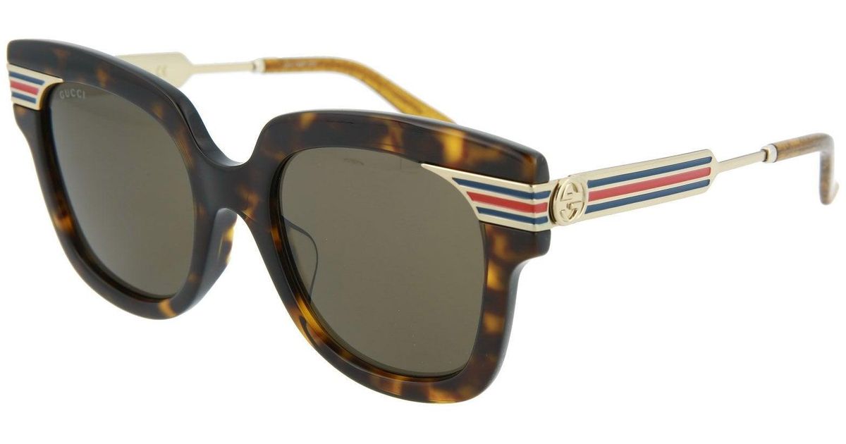 Gucci GG0281SA-002 Havana Novelty Sunglasses (s) | Lyst