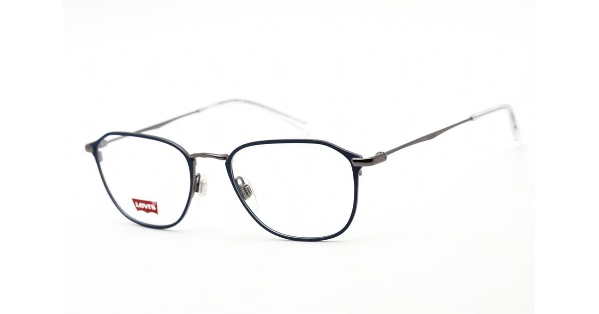Levi's Lv 5010 Eyeglasses Matte Blue/clear Demo Lens in Brown for Men ...