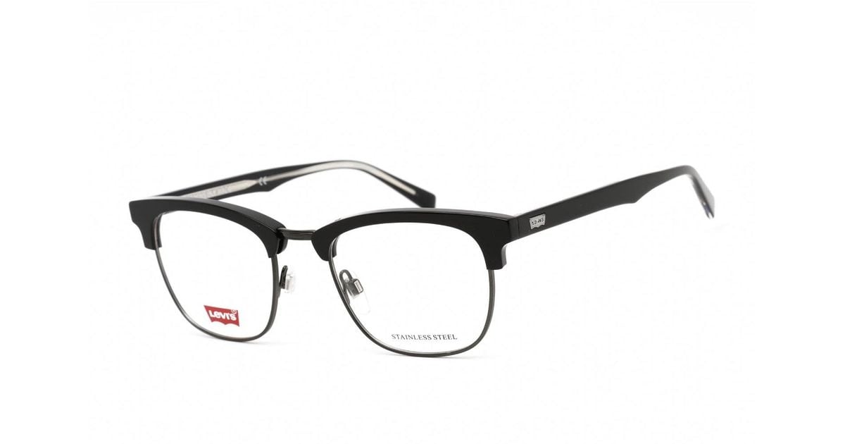 Levi's Lv 5003 Eyeglasses Black / Clear Demo Lens in Brown for Men | Lyst