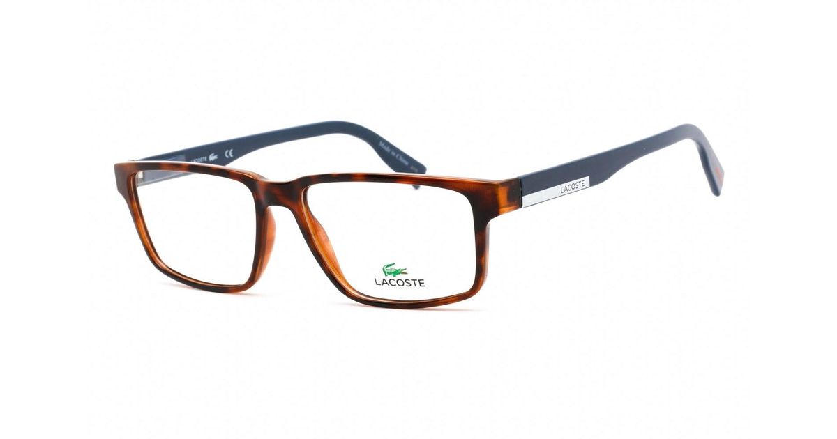 Lacoste L2897 Eyeglasses Havana / Clear Lens in Blue for Men Lyst