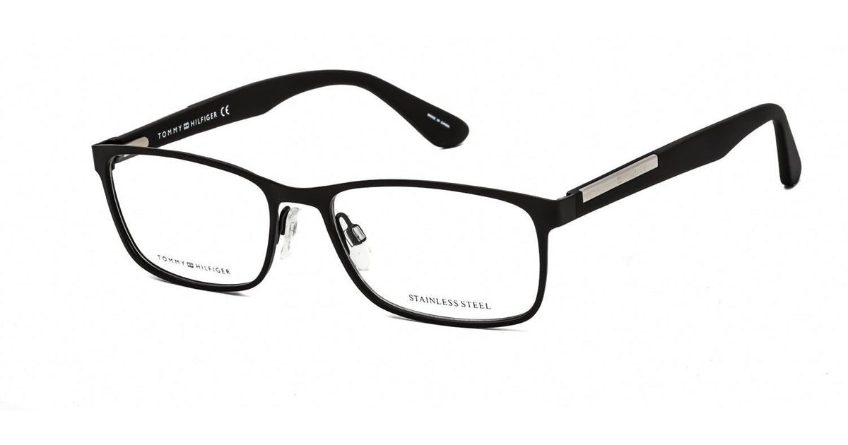 Tommy Hilfiger Th 1596 Eyeglasses Matte Black / Clear Lens for Men | Lyst