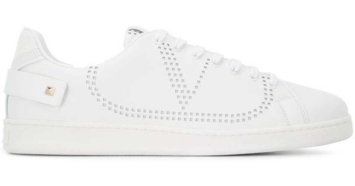 Valentino Garavani Leather Sneakers in White for Men - Lyst