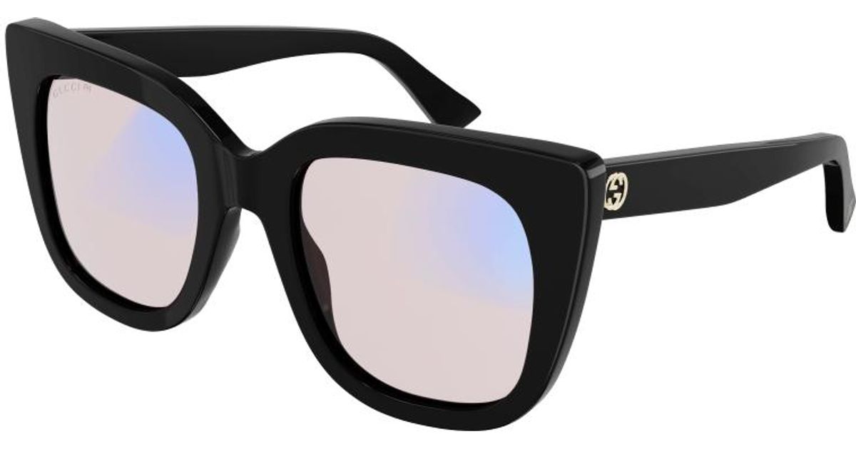 Gucci GG0163SN Black Photochromic Cat Eye Sunglasses | Lyst