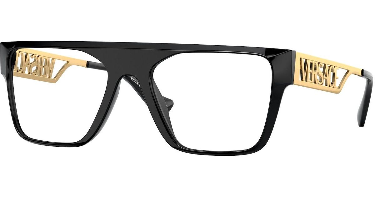 Versace Ve3326u Black Gold Unisex Frames Lyst