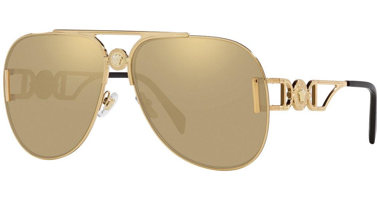 Versace Ve2255 Medusa Ultra Oversized Aviator in Black Lyst