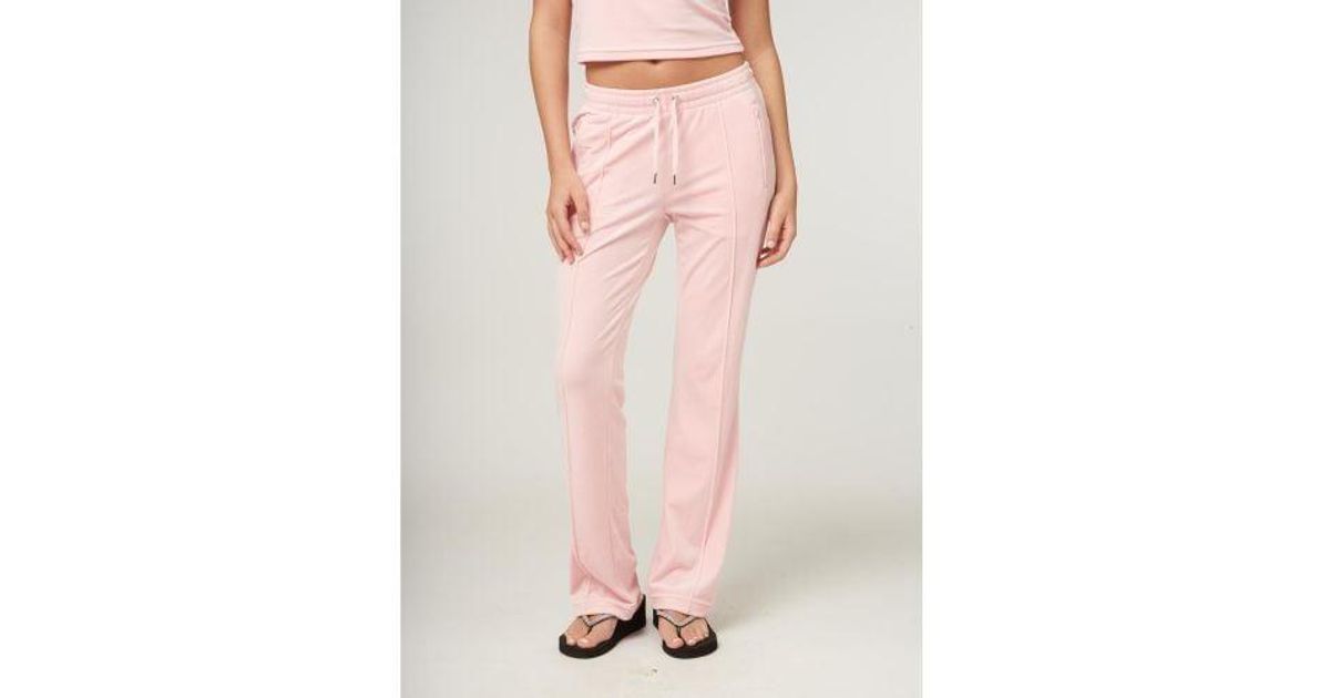 Juicy Couture Almond Blossom Velour Diamante Tracksuit Bottom in Pink Lyst UK