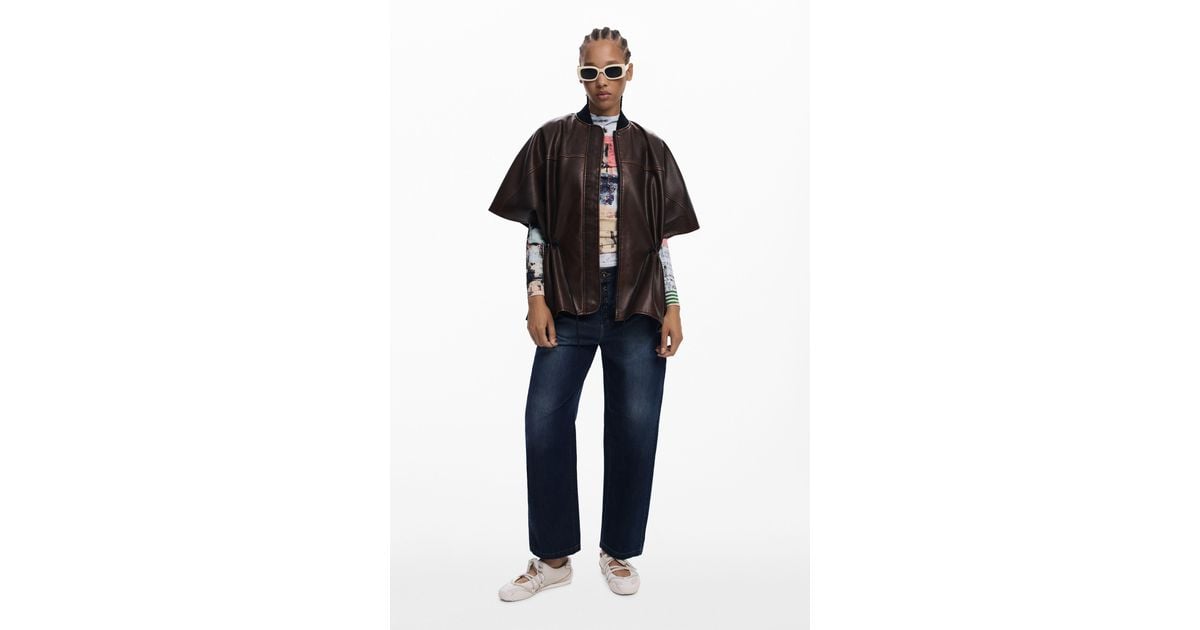 Desigual Revêtement En Polyuréthane Femme - Veste Tendance Et Confortable Pour Toutes Saisons