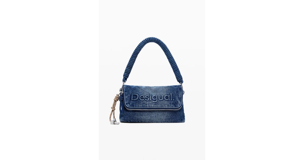 Sac Bandoulière Desigual Bleu Marine - Authentique - Occasion Excellent état - Taille Petit
