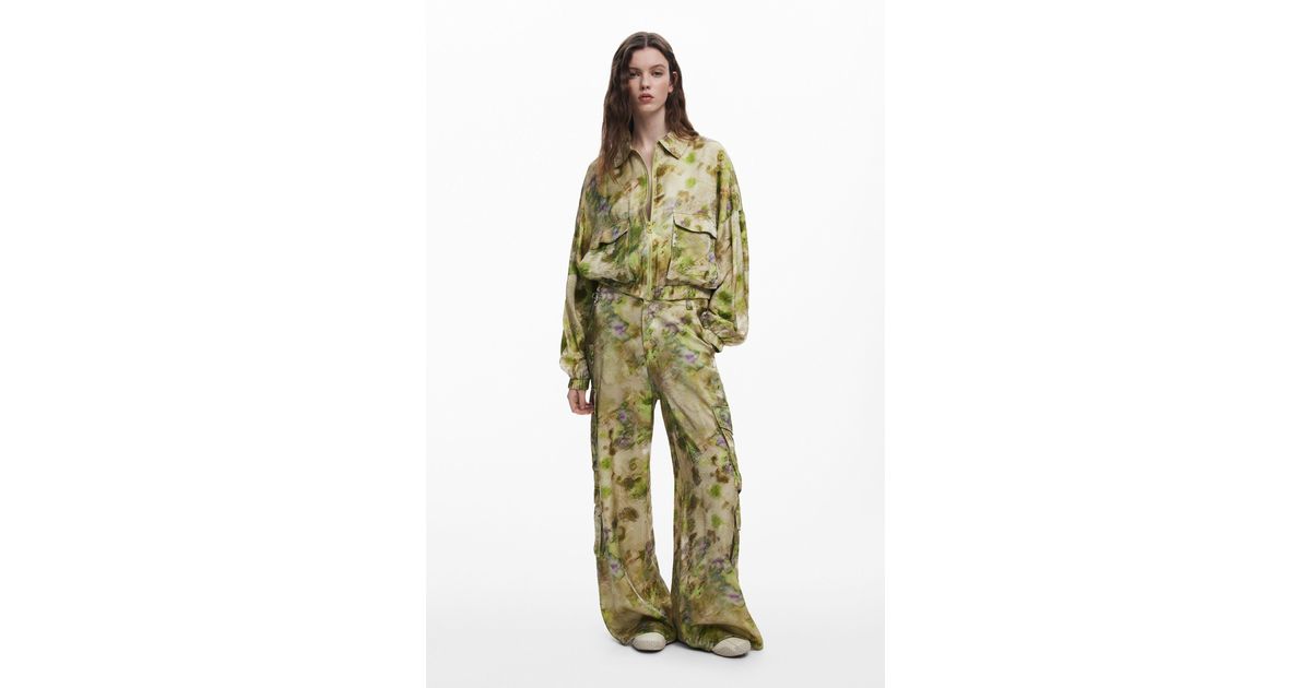 Desigual Green Cotton Jeans & Pants main image 1
