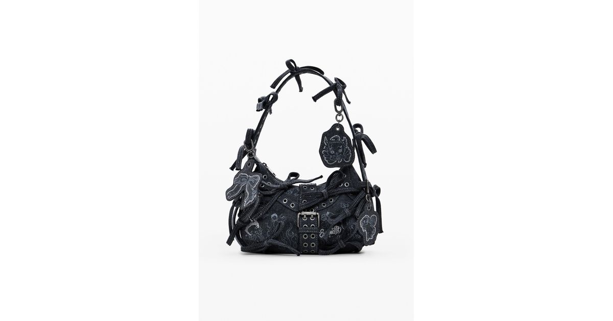 Desigual Y2K María Escoté Bag, Cotton in Black | Lyst