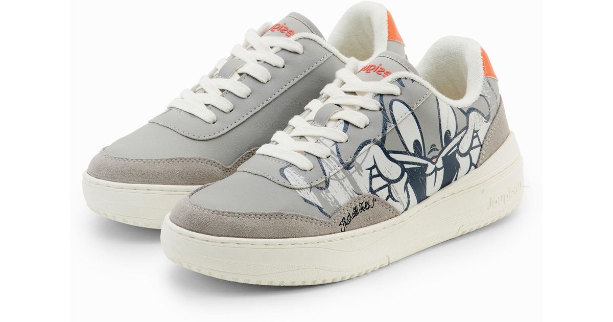 Desigual Bugs Bunny Platform Sneakers in White | Lyst UK