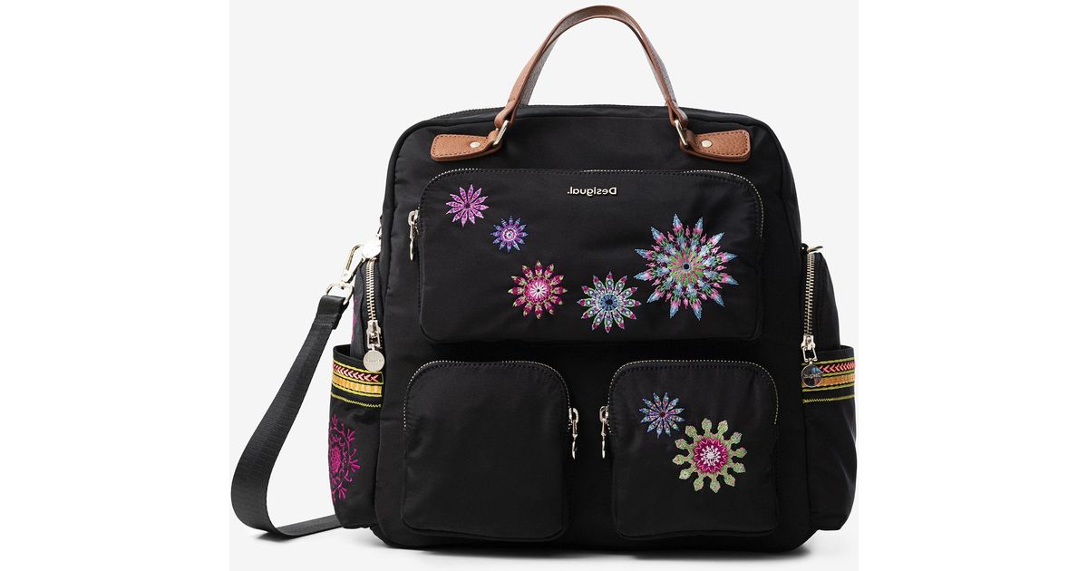 Zaino rétro con mandala di Desigual in Nero | Lyst