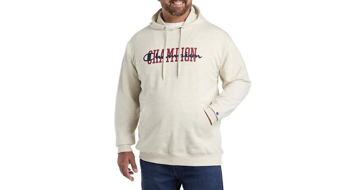 Champion Big Tall Double Script Hoodie in Gray for Men Lyst