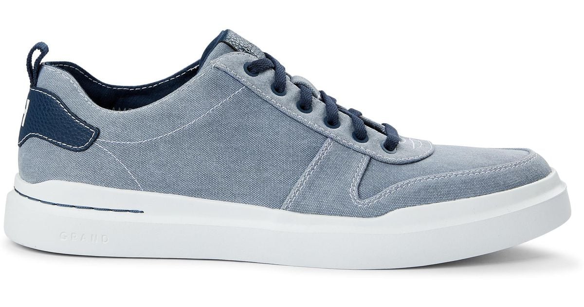 Cole Haan Big & Tall Grandpr Rally Canvas Court Sneakers in Blue for Men |  Lyst