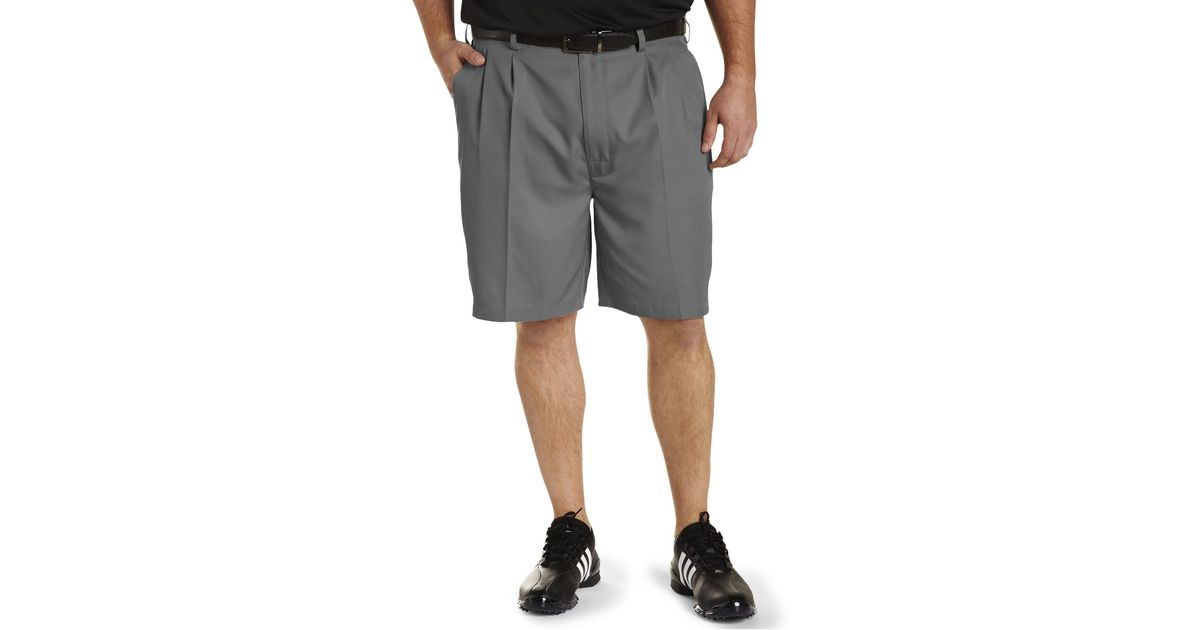 Reebok Big & Tall Golf Speedwick Continuous Comfort Pleated Shorts in
