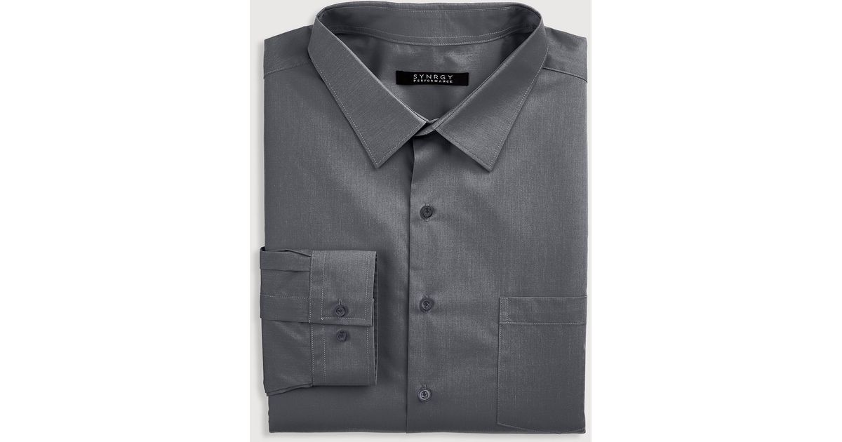 big and tall performance dress shirts Men's Big & Tall Traveler Collection Traditional Fit Button-Down Collar Solid Dress Shirt at Jos. A. Bank, Black, Size 18 X 35