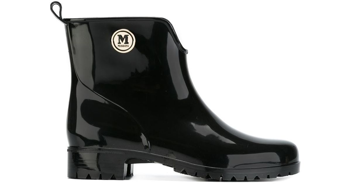 rubber ankle boots