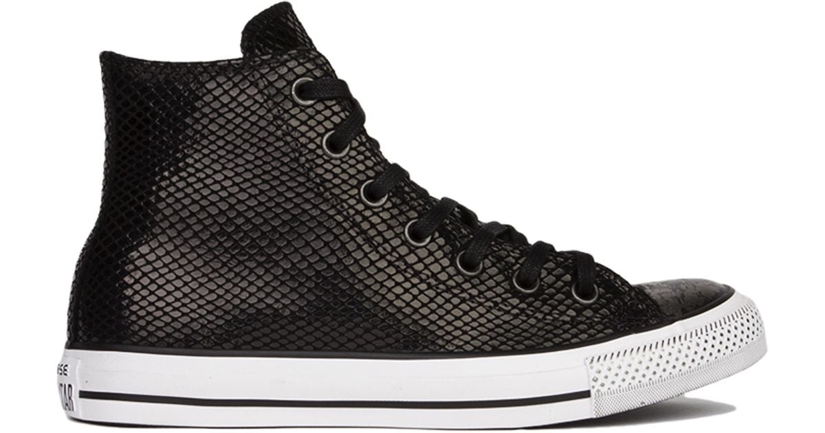 snake converse high tops