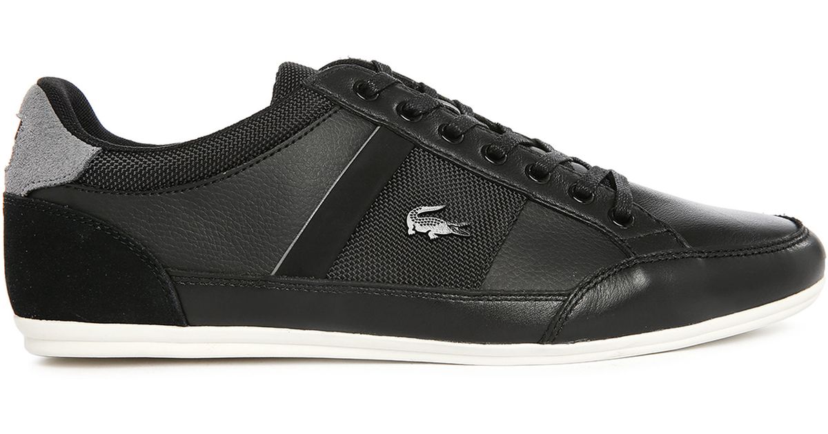 lacoste low top sneakers lacoste black grey chaymon dual fabric low top sneakers in lacoste low top sneakers lacoste black grey chaymon dual fabric low top sneakers in
