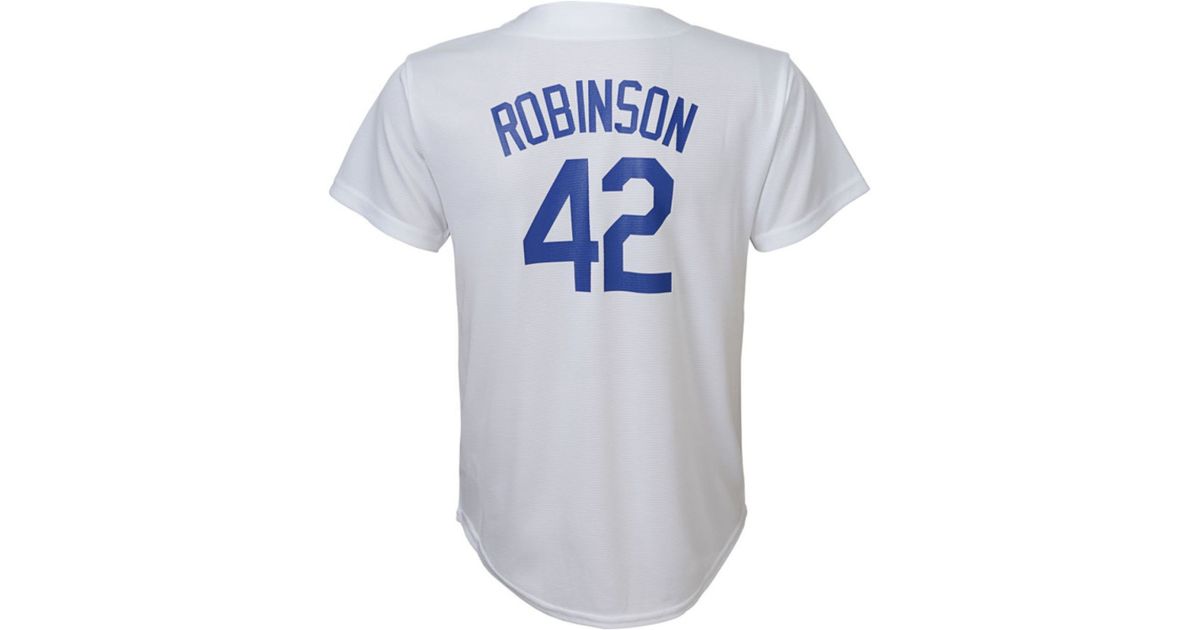 white jackie robinson jersey