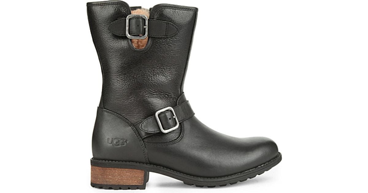 ugg chaney black leather