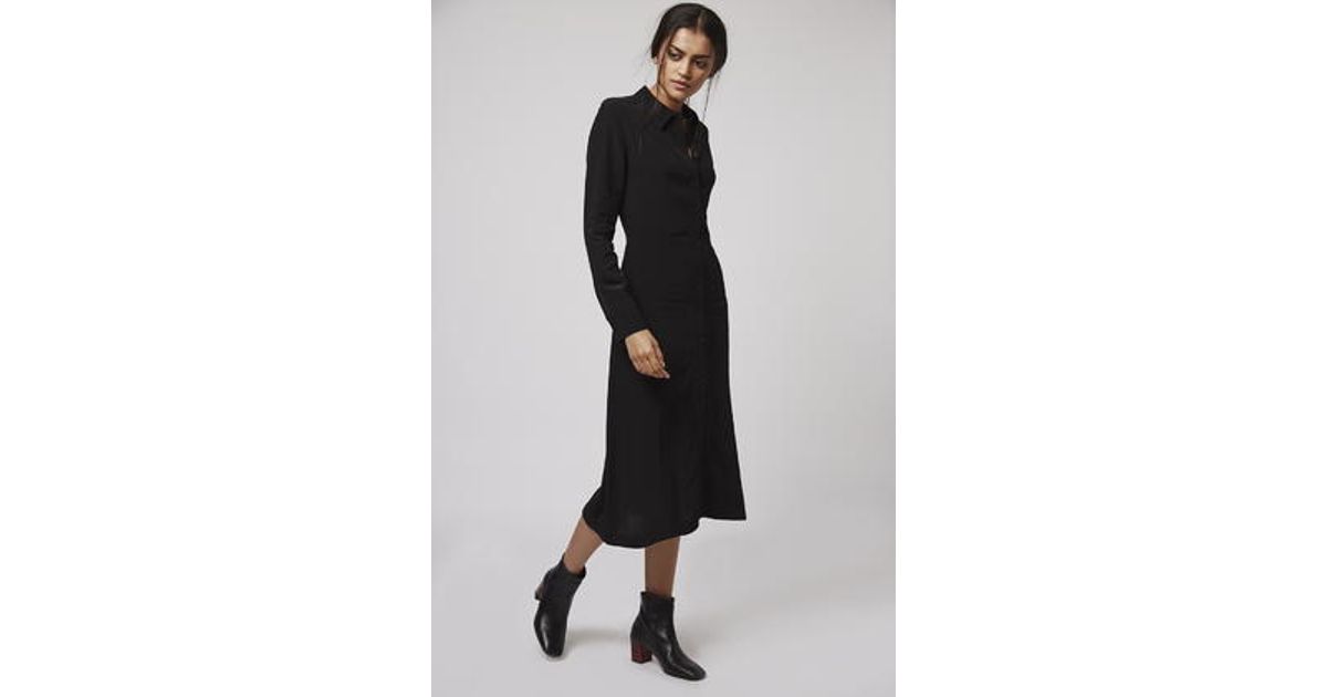 topshop midi shirt dress