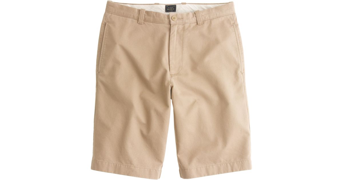 J.Crew 10.5" Brokenin Chino Short in British Khaki (Natural) for Men
