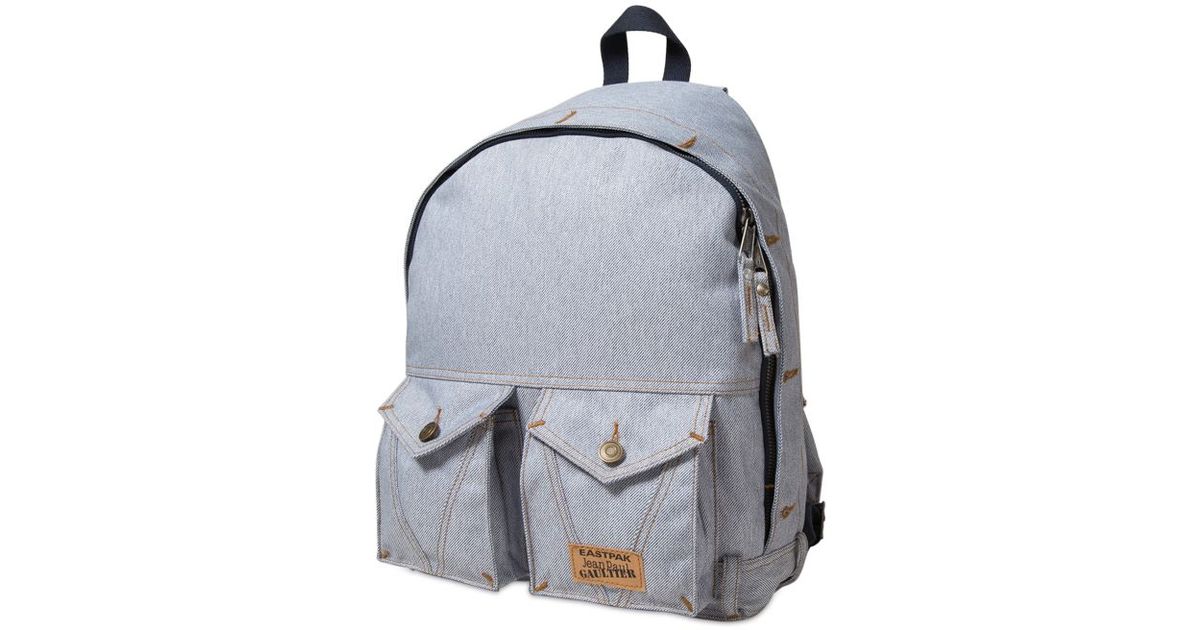 eastpak denim backpack
