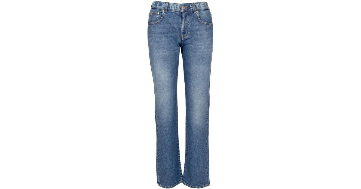 Stella McCartney Salt & Pepper Skinnyjeans in Blue Lyst