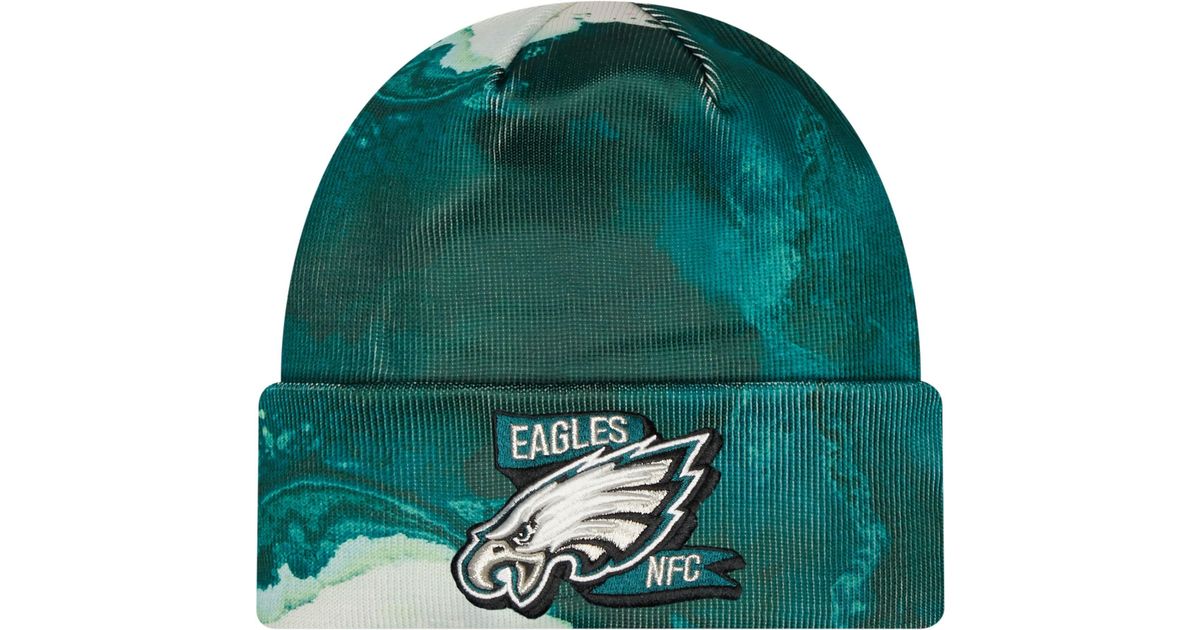 KTZ Philadelphia Eagles Sideline Ink Green Knit Hat for Men Lyst