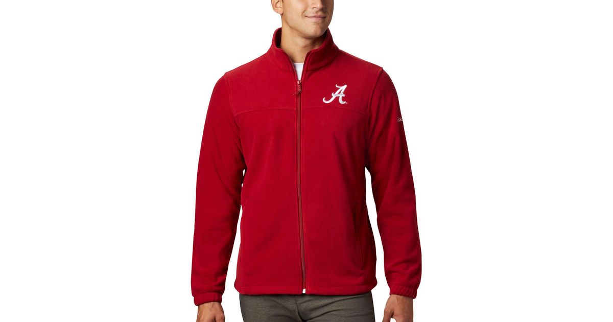 Columbia Alabama Crimson Tide Crimson Flanker Fullzip Fleece Jacket in