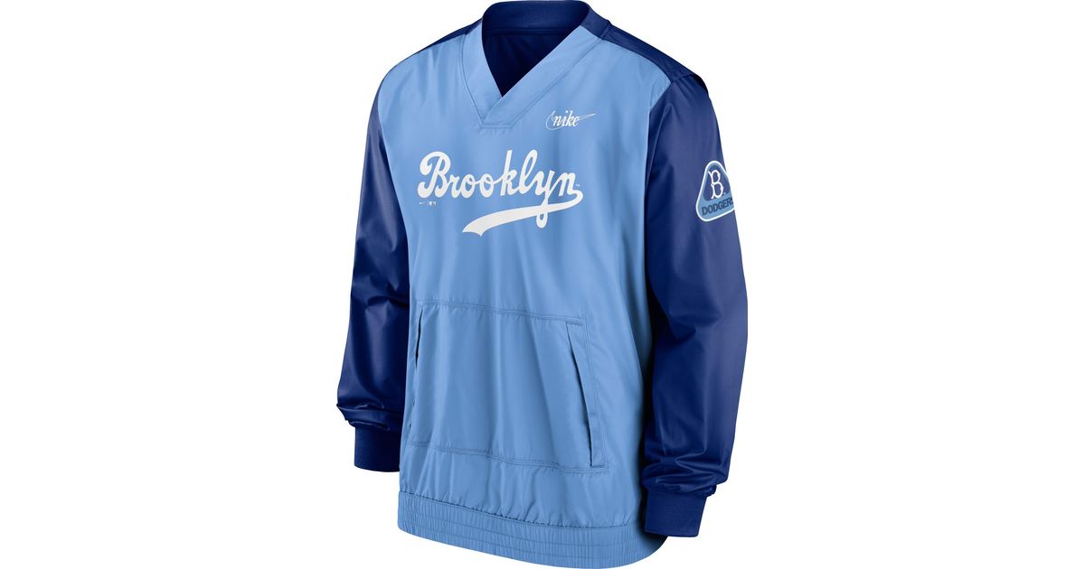 Nike Los Angeles Dodgers Blue Vneck Pullover Jacket for Men Lyst
