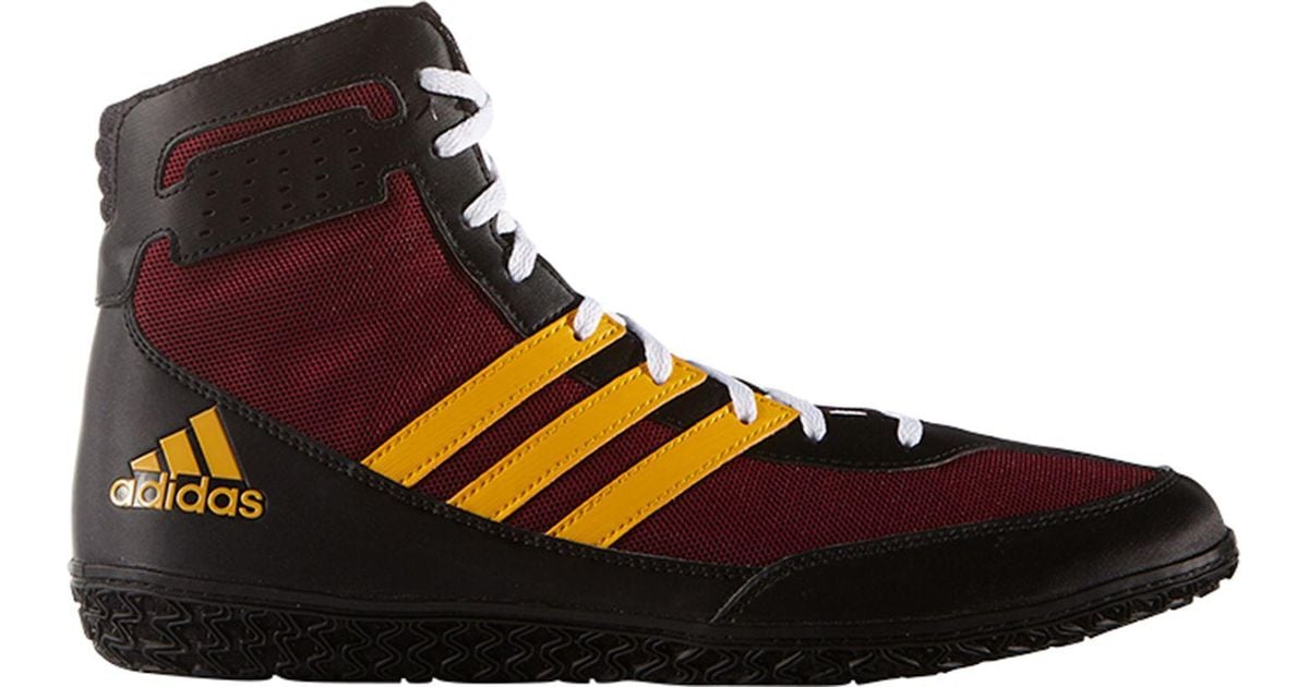 adidas Synthetic Mat Wizard Dt Wrestling Shoes in Burgundy/Black (Black) for Men Lyst